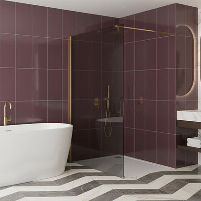 Duschwand Rea Flexi Grey / Gold 90  4