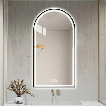 Spiegel LED 60x100cm DASH BLACK  8