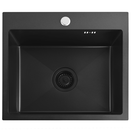 Edelstahlspüle Leo 50 Black  1