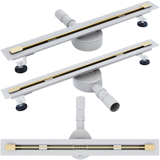 Duschrinne Rea Neo Ultra Slim Mirror Gold Pro 70  1