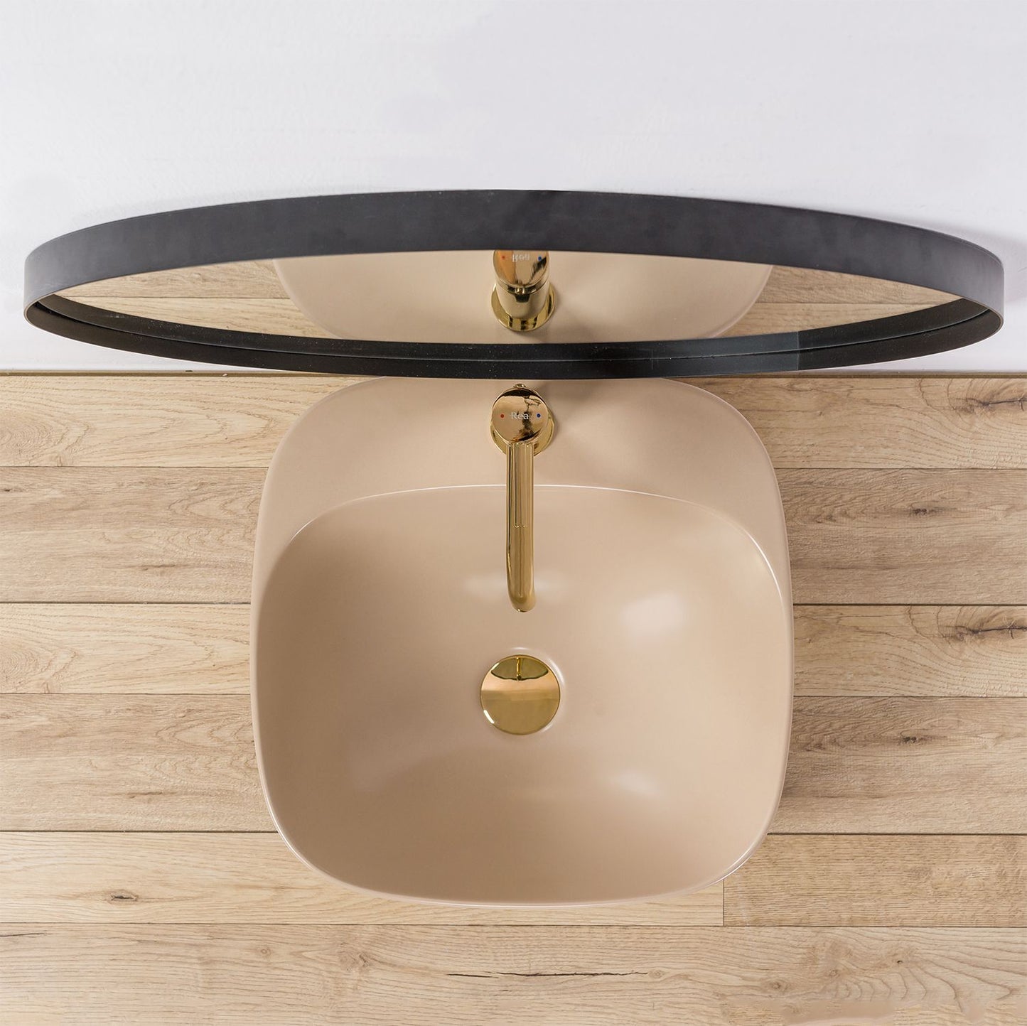 Aufsatzwaschbecken Rea Luiza 42 Beige MAT 5
