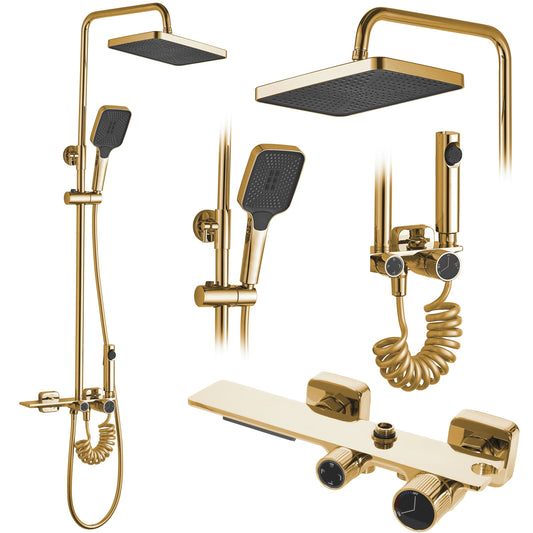 Duschgarnitur REA HELIX Gold  1