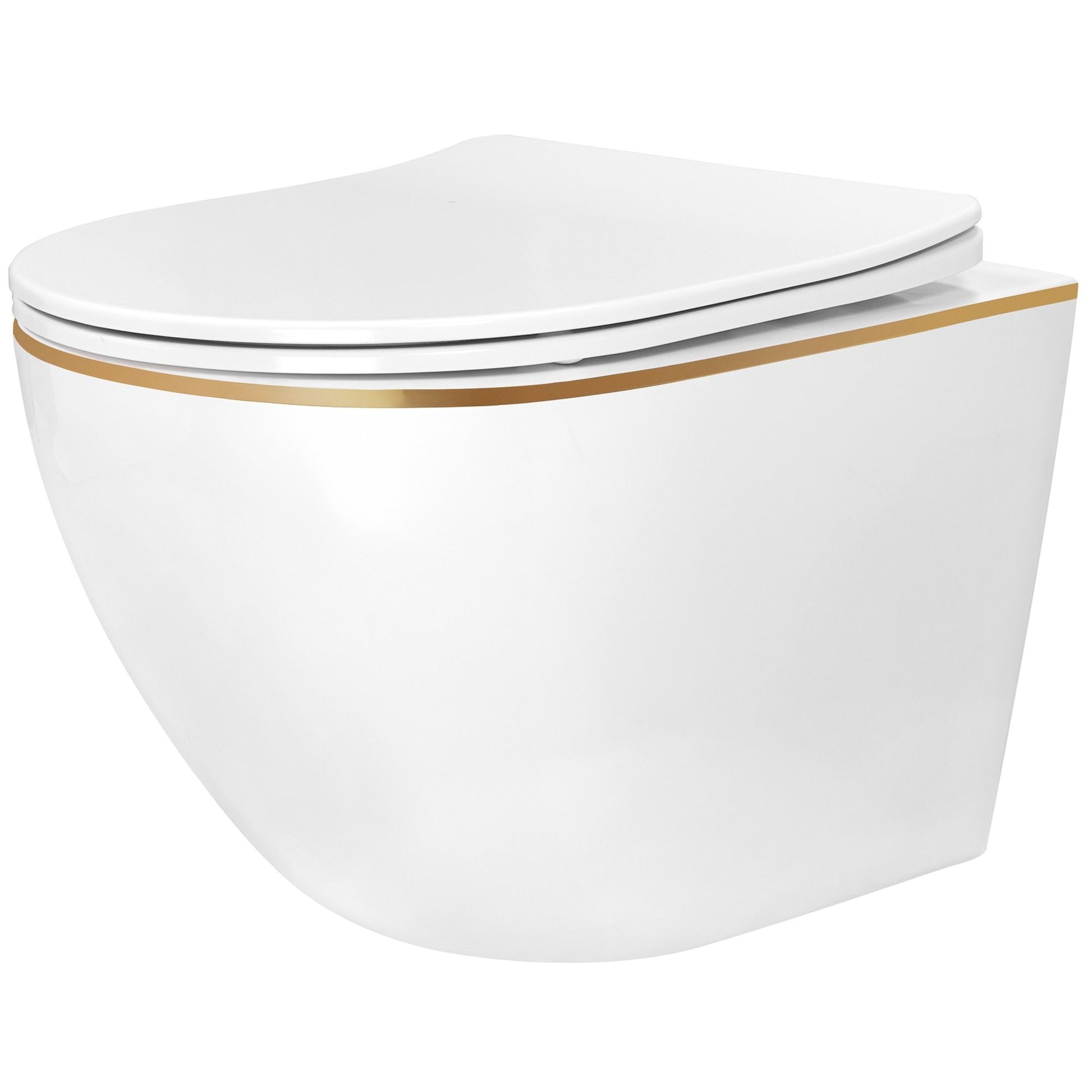 WC Schüssel Randlos Rea Carlo Mini Tornado NF GOLD EDGE  1