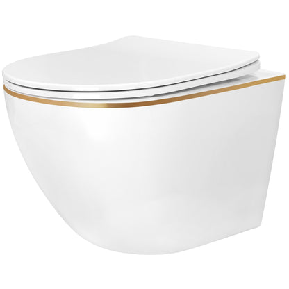 WC Schüssel Randlos Rea Carlo Mini Tornado NF GOLD EDGE  1
