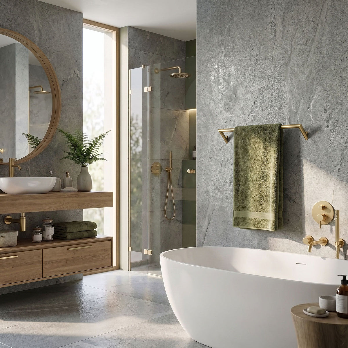 Badezimmer-Aufhänger Will Brush Gold 5