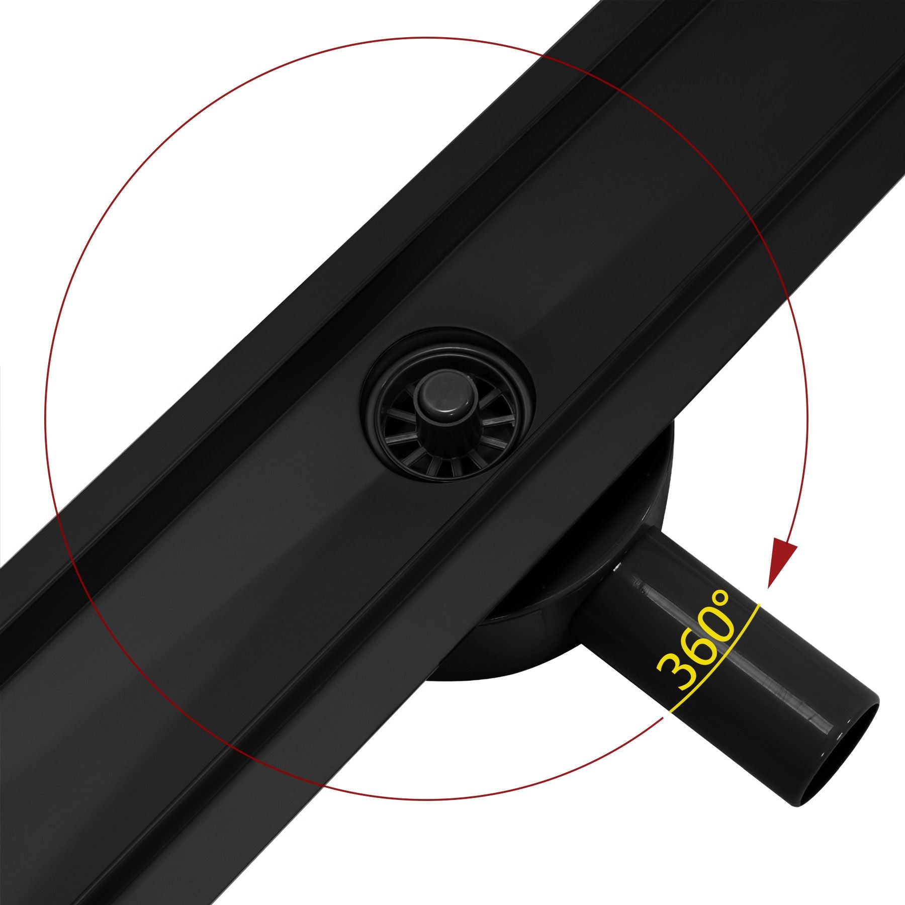 Duschrinne Rea Greek PRO Black matt 80  2