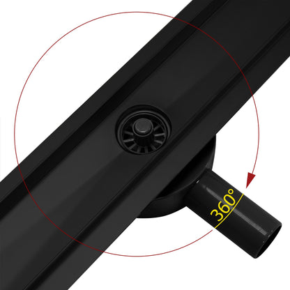 Duschrinne Rea Greek PRO Black matt 80  2