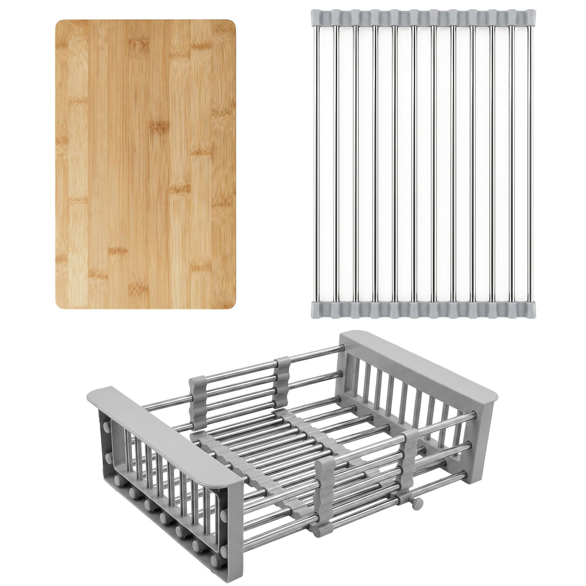 Küchenspülen-Zubehörset 3-teilig REA Grey 1