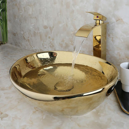 Aufsatzwaschbecken Rea Sofia Gold 4