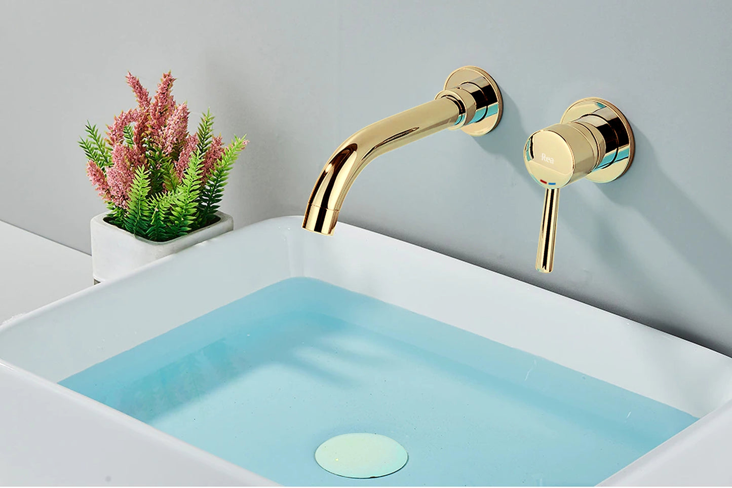 Unterputz Armatur Rea Lungo LONG Gold+IBOX  4