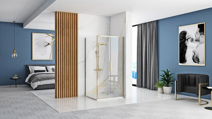 Duschkabine Rapid Slide Gold 150 x 80 2