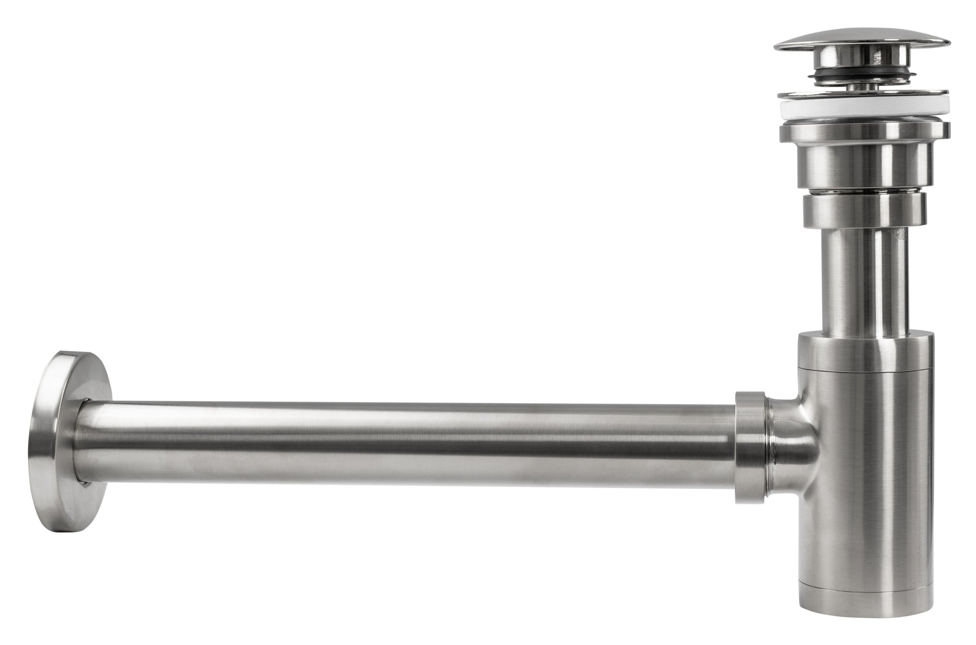Siphon Klik-Klak Universal REA BRUSH NICKLE INOX  2