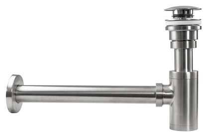 Siphon Klik-Klak Universal REA BRUSH NICKLE INOX  2