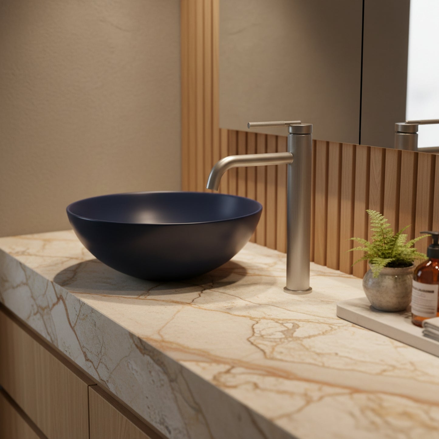 Waschbeckenarmatur Rea Argon Brush Nickel High  4