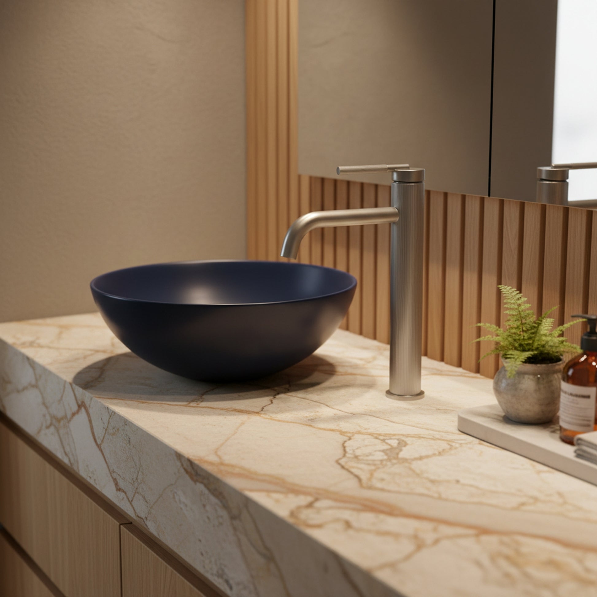 Waschbeckenarmatur Rea Argon Brush Nickel High  4