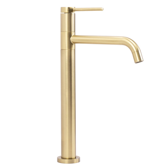 Waschbeckenarmatur Rea Lugano Slim Brush Gold High  1