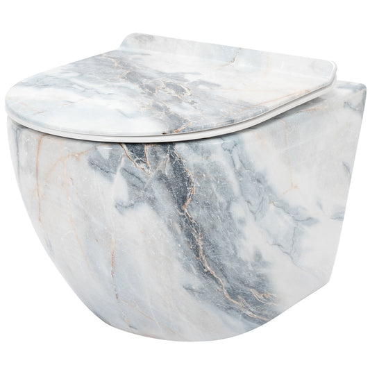 WC Schüssel Randlos  Rea Carlos Slim Granit Shiny N  1