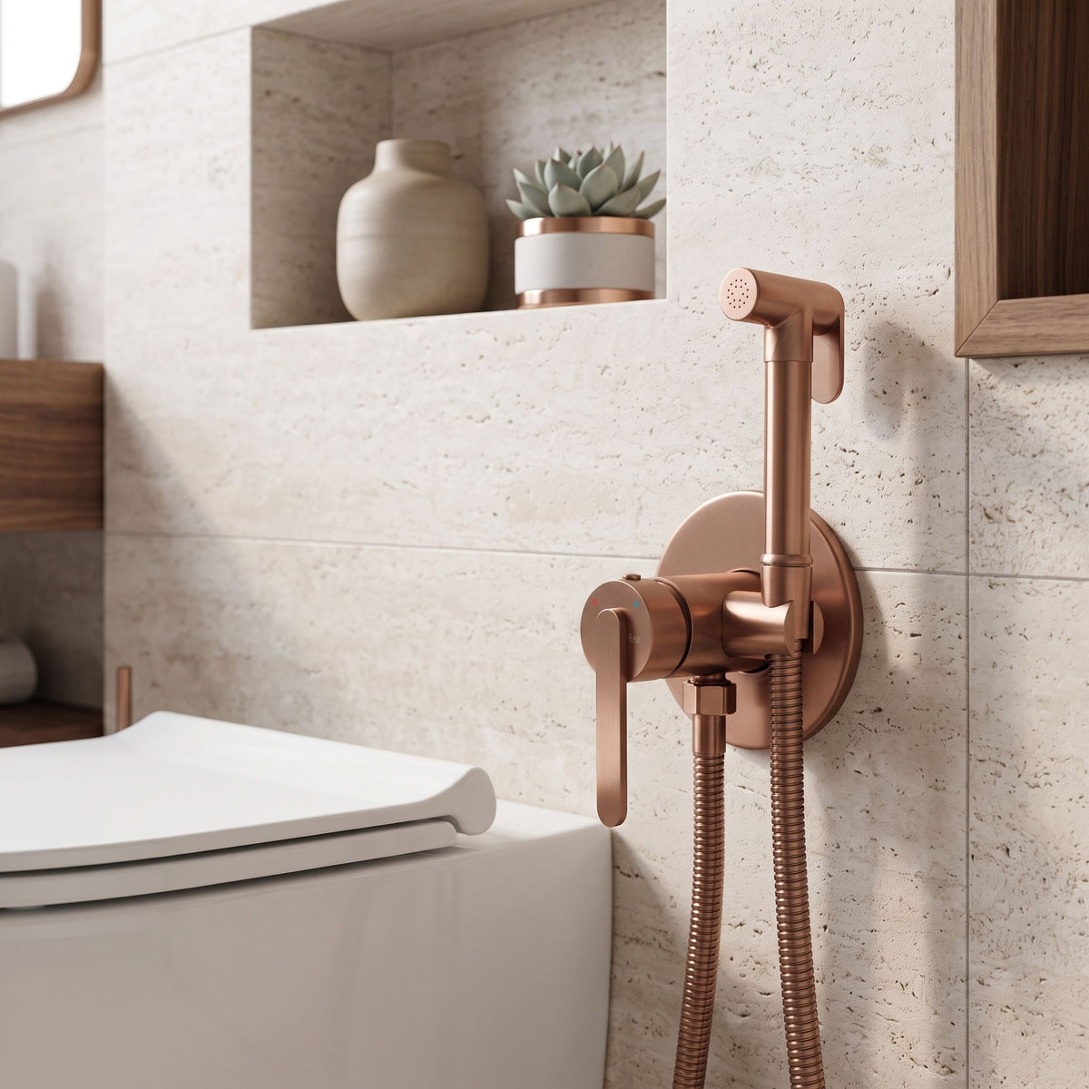 Bidetarmatur Rea Ontario Brush Copper 3