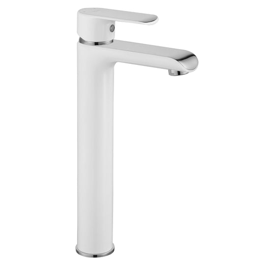 Waschbeckenarmatur REA Bloom White Chrom high  1