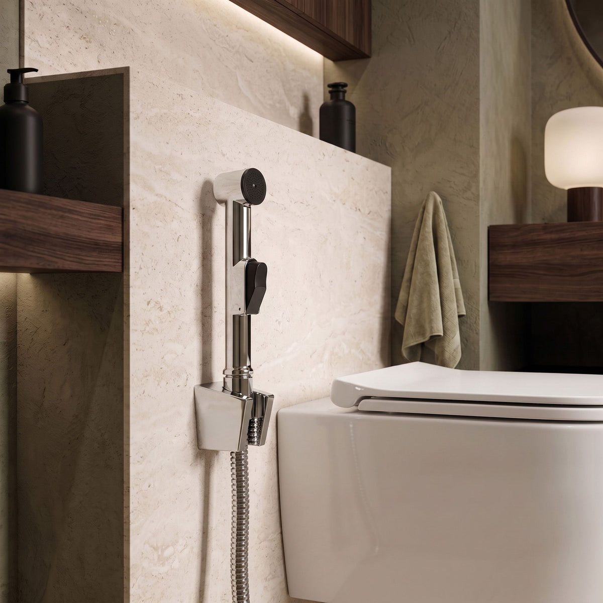 Waschtischarmatur Mit Bidetta Rea Lungo Chrome 6