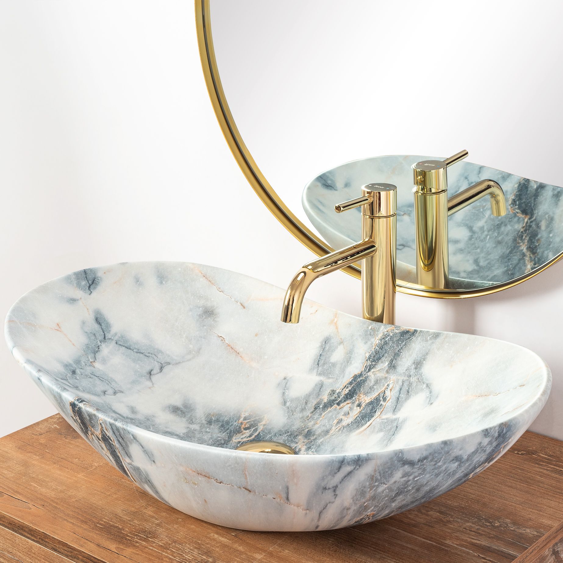 Aufsatzwaschbecken Rea Royal Granit Matt 4