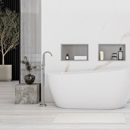 Bathroom Shelf 30x45 Steel Brush  6