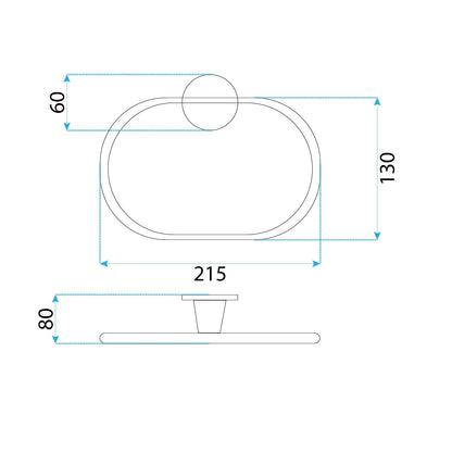 Badezimmerhaken Ring 16101 Aristo Gebürstetes Kupfer  6