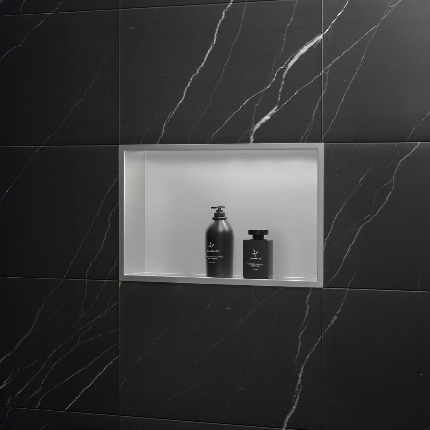 Bathroom Shelf 30x45 Steel Brush  9