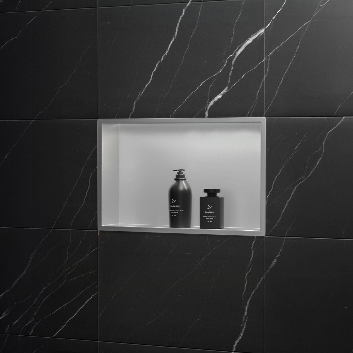 Bathroom Shelf 30x45 Steel Brush  9