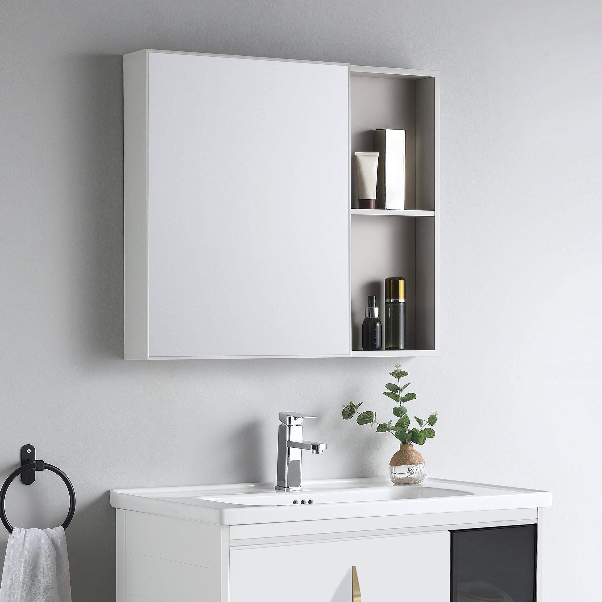 Badezimmermöbel-set Mit Waschbecken Paris 60cm White  3