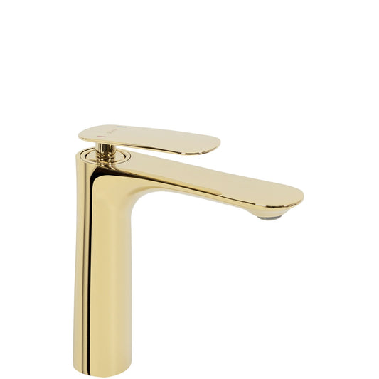 Waschbeckenarmatur Rea Berg Gold low  1