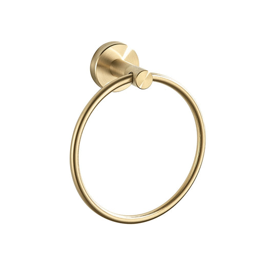 Handtuchhalter Ring 6610 Modern Brush Gold  1