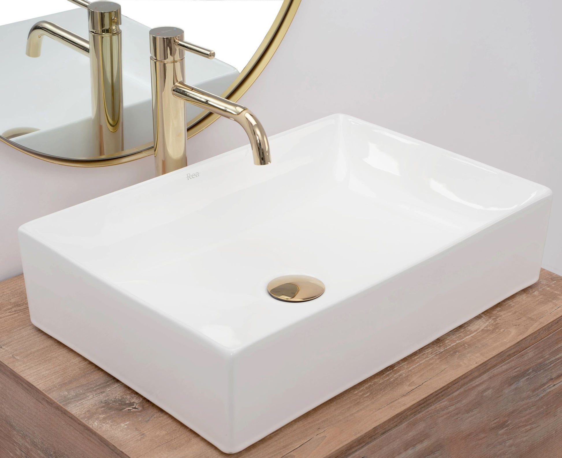 Aufsatzwaschbecken REA Inga WHITE 4
