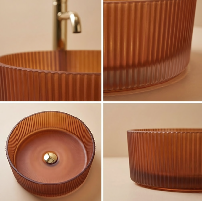 Aufsatzwaschbecken Rea Suri Brown  4