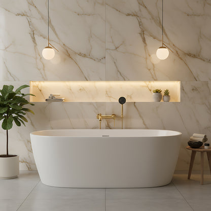 Wannenarmatur Rea Foster Gold Brush  9