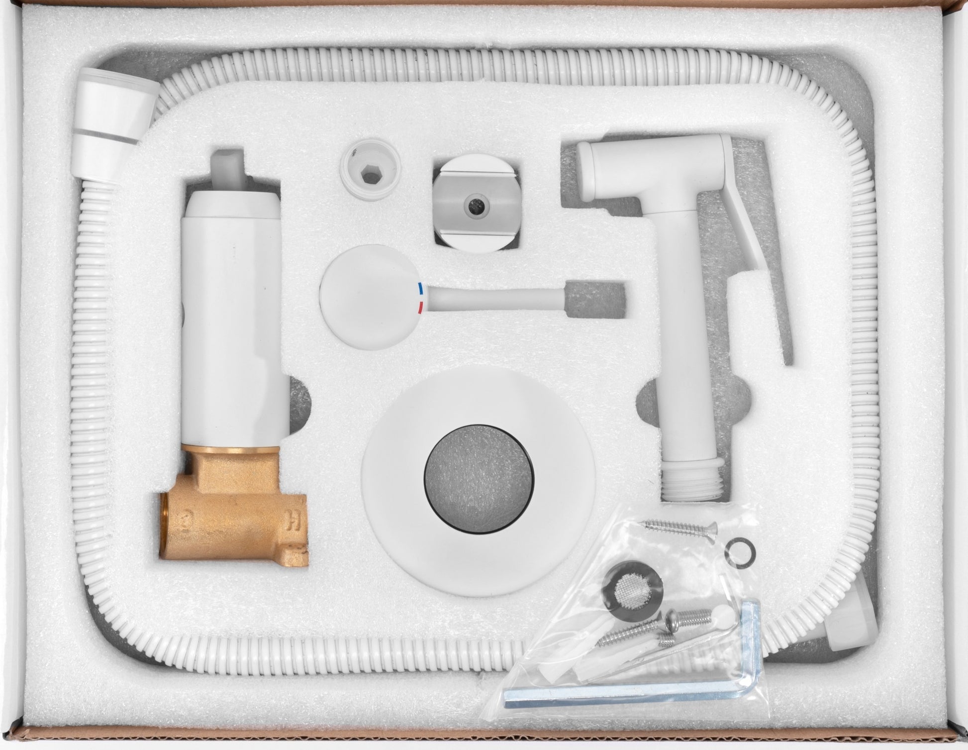 Bidetarmatur  Lungo  Loop White  6