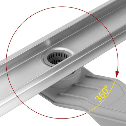 Duschrinne REA Neox Superflow BRUSH NICKEL 50  2