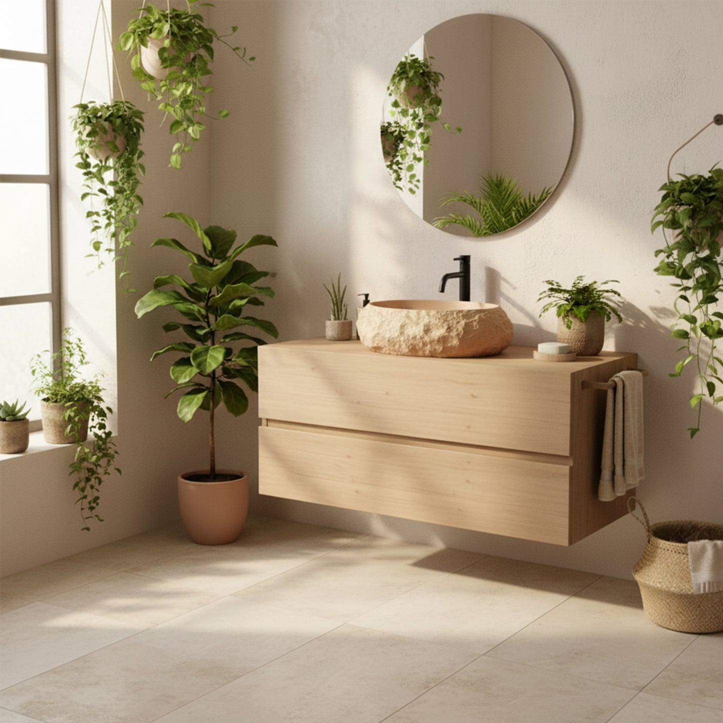 Aufsatzwaschbecken Rea Mika Light Terracotta  3