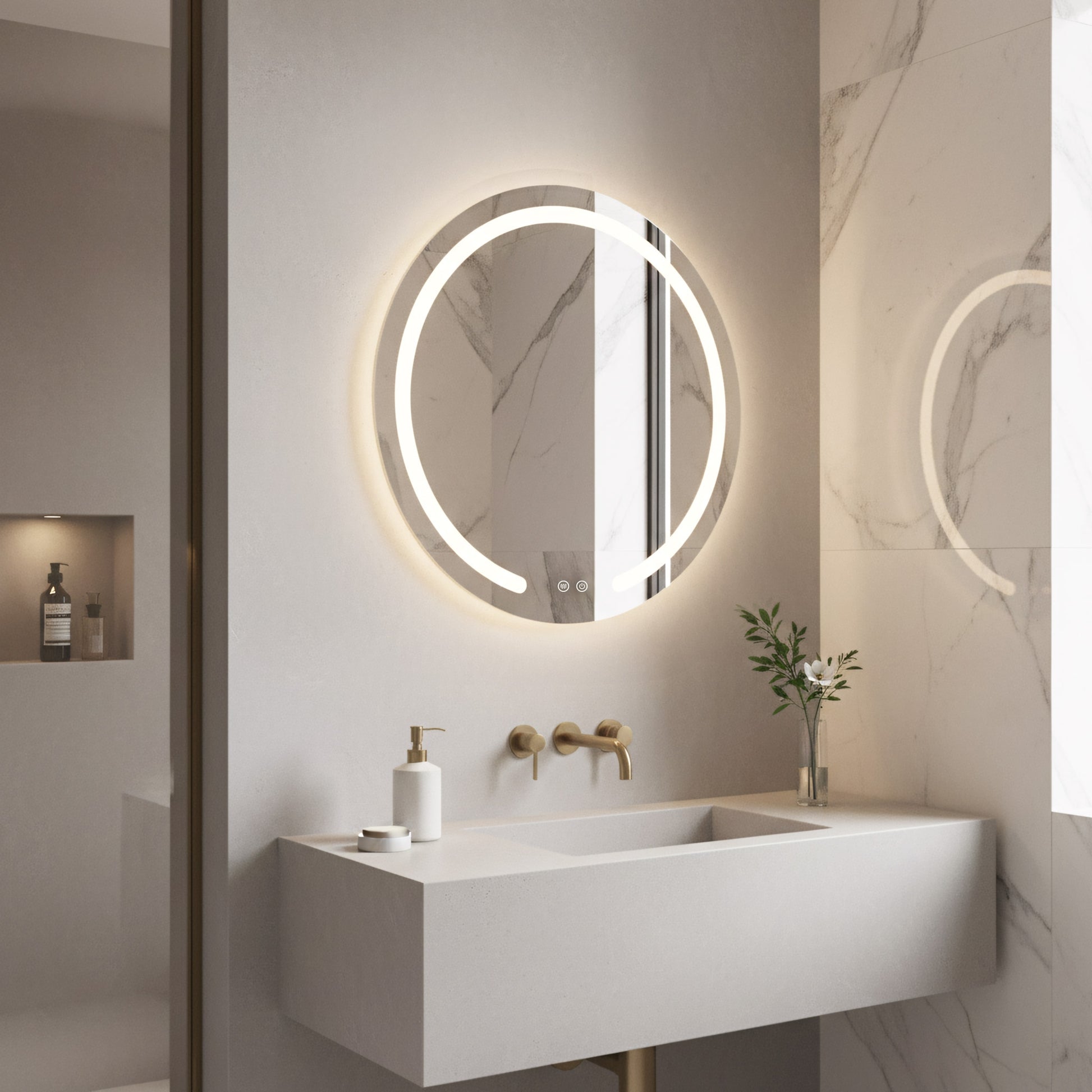 Spiegel LED 60cm Modern  2