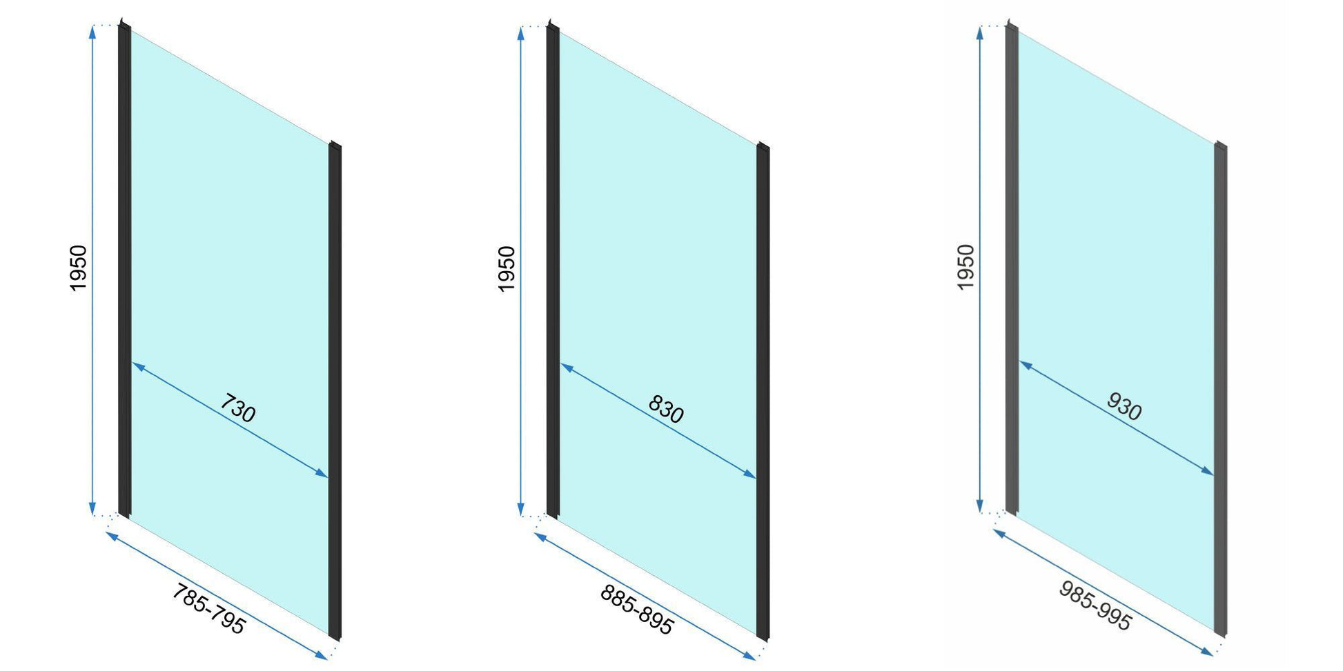 Eckdusche Rapid Swing 90 x 90 15