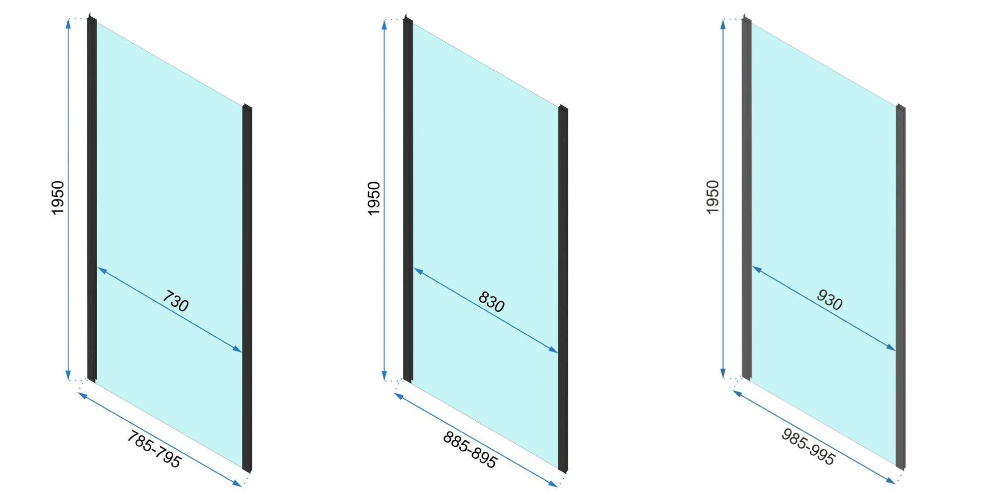 Eckdusche Rapid Swing 90 x 80 15