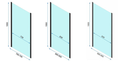 Eckdusche Rapid Swing 90 x 100 15