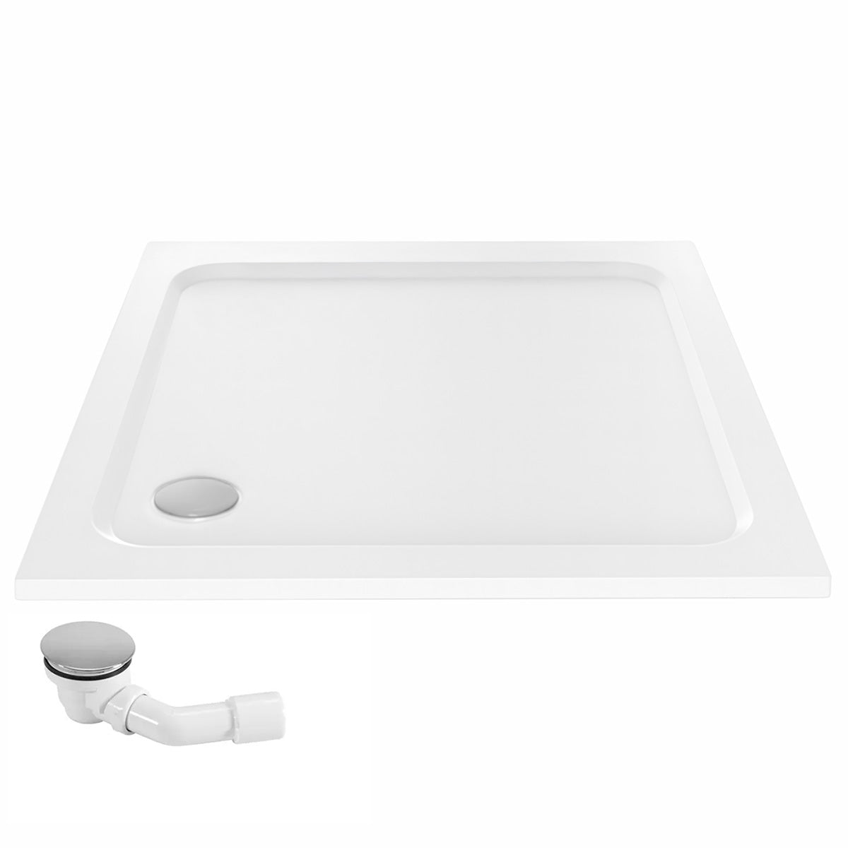 Acryl Duschwanne Rea Belmond White 80x80  3