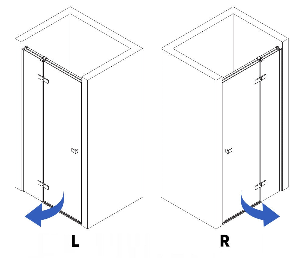 Duschtür Rea Atlas 120 Chrome linke 5