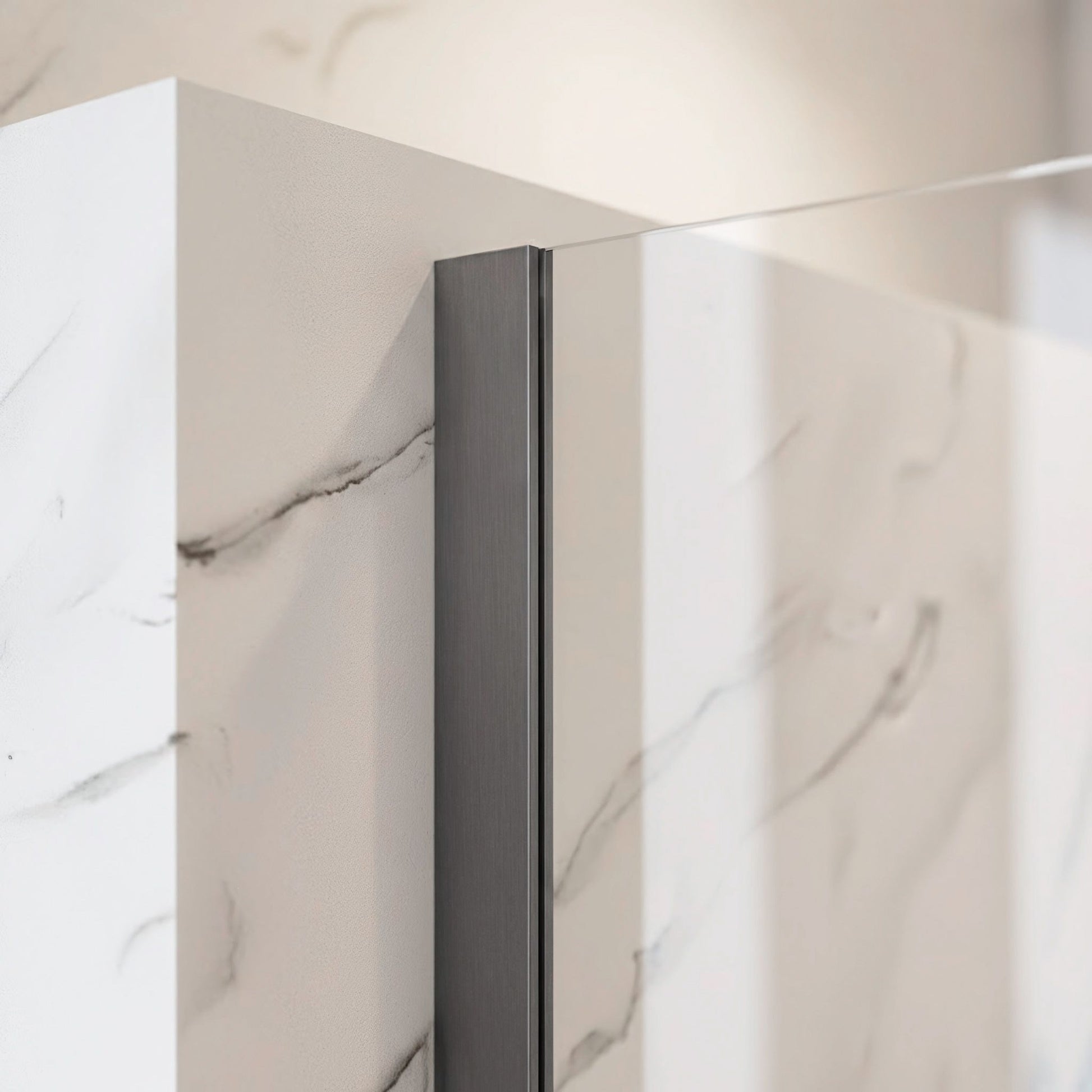 Duschwand Rea Flexi Transparent / Titan 80  6