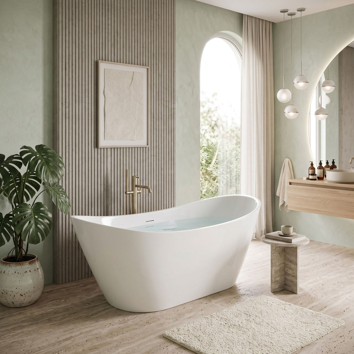 Freistehende Badewanne Rea Ferrano 180 1