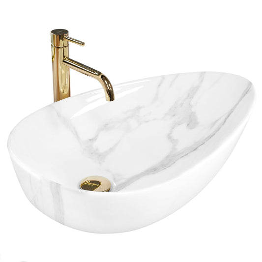 Aufsatzwaschbecken Rea Greta 65 Bianco Shiny 1