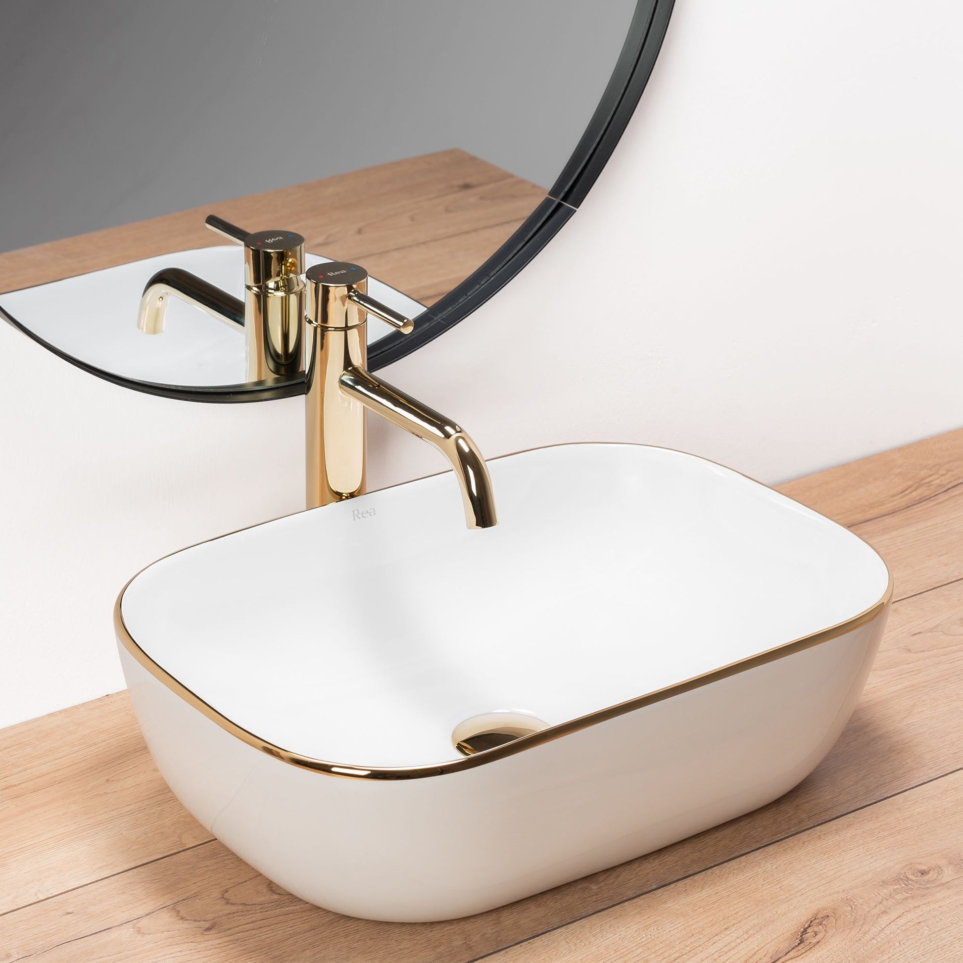 Aufsatzwaschbecken Rea Belinda Golden Edge 2