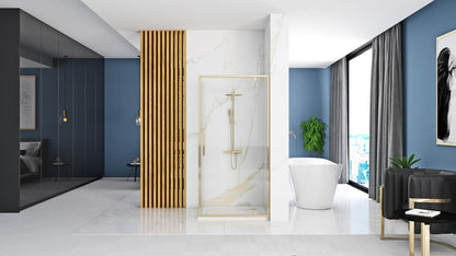 Duschkabine REA Rapid Swing Gold 100 x 90 3