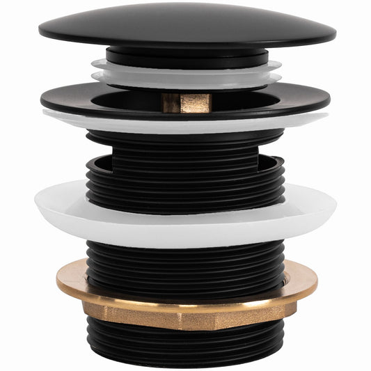 Wanne Stöpsel Klik-Klak Rea Black 6cm 1